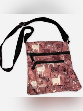 Scottish Deer Print Crossbody Bag — Cottagecore Casual Purse Purchased Scotland
